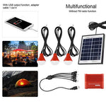 Generador de Energia Solar Portátil Fuente De Alimentación De Emergencia Paneles Solares 4W Batería Recargable USB 3.7 V Energía Solar Led Bombilla