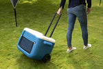 Coleman Cool Box 50 QT Poly-Lite Malla con Ruedas, Capacidad de 47 litros, Gran Capacidad de Alto Rendimiento con Ruedas, Caja de Hielo para Bebidas
