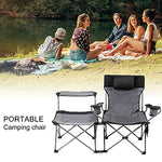 Richolyn Silla Doble Camping Plegable Doble Camping Silla Plegable al Aire Libre Silla Plegable Silla Plegable Silla de Camping Silla de Moda Silla de Camping Silla Camping Fácil para la Pesca