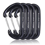 Boundless Voyage - Pack Mosquetones Clip forma D (Aleación de Aluminio) - Carga máxima 12KN