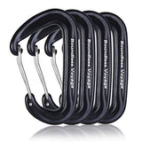 Boundless Voyage - Pack Mosquetones Clip forma D (Aleación de Aluminio) - Carga máxima 12KN