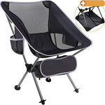 smartpeas Silla De Camping Fabricada En Robusto Poliéster 600D Y Aluminio - Ligera Y Plegable - Accesorio De Camping con Bolsillos Laterales + Tapete De Playa & Bolsa De Transporte