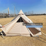 Ballsea Tienda de campaña para 4 Personas, Tienda Hexagonal, Hecha de Tela Oxford, Suelo de PVC, Transpirable e Impermeable 3,5 x 2,5 x 2,1m