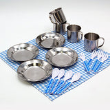 Tachan - Set picnic vichy en cesta de mimbre (CPA Toy Group 20517) , color/modelo surtido