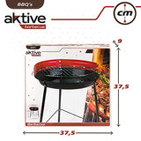 Aktive - Barbacoa redonda de pie con diámetro de 33 cm (52733)