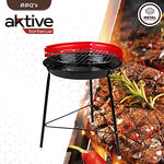 Aktive - Barbacoa redonda de pie con diámetro de 33 cm (52733)