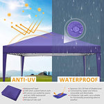 COBIZI Carpa de jardín 3x3m Cenador Plegable Gazebo Impermeable con 4 Paredes, Protección UV 50+, Ajustable en Altura, Pabellon de Jardin Plegable Event Shelter para Patio/Camping/Playa/Fiestas