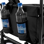 KESSER® Carro de Mano Plegable con Techo Carro de Mano para el Transporte de Equipos | Incluye 2 Bolsillos de Malla y un Bolsillo Exterior | Neumáticos de Goma Maciza | 100 kg Capacidad