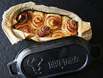 BBQ-Toro Olla de Hierro Fundido con Tapa y Asas | 1 litro | 29 x 12,5 x 5,5 cm | Curada