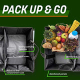 Drive Auto Products Organizador de Coche - Almacenaje con Correas de Sujeción Ideal para la Organización de Automóviles y Mantener el Maletero Ordenado, Bolsa de Viaje Segura Antideslizante Plegable