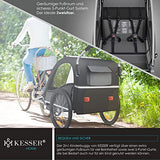 KESSER® Remolque Infantil para Bicicleta Sport-RX 2 en 1, función de Jogger, Remolque de Bicicleta Infantil + cinturón de Seguridad de 5 Puntos, 360 Rueda Delantera para Correr y Bicicleta