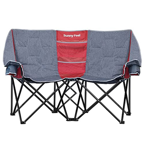 Sunnyfeel Sofa de Camping Plegable, Silla doble para exterior