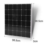 Placa Solar de 150w 12v, alta eficiencia para carga de batería
