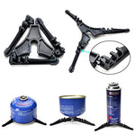 Odoland Utensilios Cocina Camping Kit con Ollas Camping y Sartén de Aluminio, Estufa Trekking, Taza de Acero Inoxidable, Cubiertos Plegable - Cacerolas de Acampada de Camping y Viaje