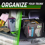 Drive Auto Products Organizador de Coche - Almacenaje con Correas de Sujeción Ideal para la Organización de Automóviles y Mantener el Maletero Ordenado, Bolsa de Viaje Segura Antideslizante Plegable