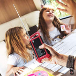 Midland ER200 Radio portátil multifuncional, Power Bank de emergencia 2200 mAh y linterna LED, radio AM/FM con carga a manivela, solar y USB – 1 radio de emergencia, baterías recargables, cable USB