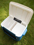 Coleman Cool Box 50 QT Poly-Lite Malla con Ruedas, Capacidad de 47 litros, Gran Capacidad de Alto Rendimiento con Ruedas, Caja de Hielo para Bebidas