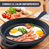Tortillada - 2 en 1 Combo Cooker Juego de Olla (3.5l) y Sartén (26 cm) De Hierro Fundido