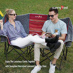 Sunnyfeel Sofa de Camping Plegable, Silla doble para exterior