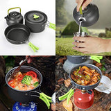 Awroutdoor Juego cocina para camping 3 comensales