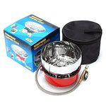 BrilliantDay Hornillo Camping Estufa a Gas Portátil de Camping Estufa de Gas hornillo de Plegable a Prueba de Viento Cocinar Al Aire Libre para Cocina de Camping(con Encendedor Piezo, 2800W)