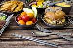Boundless Voyage Tenedor de titanio cuchara 2 unids para acampar viaje casa con bolsa de transporte al aire libre cubiertos utensilios de cocina Ti1070T