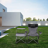 Richolyn Silla Doble Camping Plegable Doble Camping Silla Plegable al Aire Libre Silla Plegable Silla Plegable Silla de Camping Silla de Moda Silla de Camping Silla Camping Fácil para la Pesca