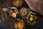 Cuenco y Plato de Titanio para Acampar al Aire Libre Utensilios de Cocina con Bolsa de Transporte