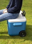 Coleman Cool Box 50 QT Poly-Lite Malla con Ruedas, Capacidad de 47 litros, Gran Capacidad de Alto Rendimiento con Ruedas, Caja de Hielo para Bebidas