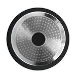 Set de Cocina Titanio de 25 Piezas | 4 Tapas de Vidrio Templado | Aluminio + Titanio y fondo de piedra antiadherente | Base Multisuperficie incluida HORNO