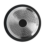 Set de Cocina Titanio de 25 Piezas | 4 Tapas de Vidrio Templado | Aluminio + Titanio y fondo de piedra antiadherente | Base Multisuperficie incluida HORNO