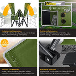 KESSER® Cama plegable plegable para camping con bolsa de transporte + bolsillo lateral de 190 x 67 x 35 cm hasta 250 kg, tubo de metal 600D, tela Oxford estable, portátil, viaje cómodo