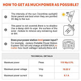 Placa Solar Plegable 100w monocristalino para cargar 12v Batería, PORTáTIL, impermeable,ideal embarcaciones, camping, caravanas