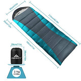 Forceatt Saco de Dormir Winter para Adultos y Adolescentes de 0 ℃ a 20 ℃丨Ideal para Acampar, Hacer Mochileros y Hacer Caminatas y Otras Actividades al Aire Libre 丨 Resistente al Agua, Ligero y Cálido.