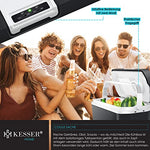 KESSER® Nevera eléctrica portátil de 24 litros | FRIGORÍFICO Y CALORÍFICO | Enfriador termoeléctrico de 12 y 230 voltios | Minifrigorífico | para el Coche y el Camping