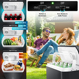 KESSER® Nevera eléctrica portátil de 24 litros | FRIGORÍFICO Y CALORÍFICO | Enfriador termoeléctrico de 12 y 230 voltios | Minifrigorífico | para el Coche y el Camping