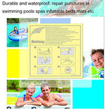 Reparación Parches, 20 Piezas Kit de Reparación Parche Adhesivo Bajo el Agua Parche Reparacion Piscina Parche Inflable Transparente PVC para Piscinas Inflables Camas de Agua Juguetes, 6.35 x 6.35 cm