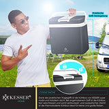 KESSER® Nevera eléctrica portátil de 24 litros | FRIGORÍFICO Y CALORÍFICO | Enfriador termoeléctrico de 12 y 230 voltios | Minifrigorífico | para el Coche y el Camping
