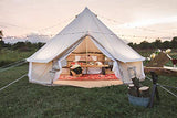 Cozy House Tienda de Campana de Lona de algodón para Acampar en Familia Impermeable al Aire Libre Yurta Glamping de Lujo (4M diámetro)