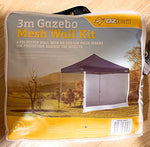 Oztrail Pared de 3m de Red para cenador MPGW-30M-C 3m Gazebo Mesh Wall Kit - Proteccion contra Mosquitos.