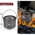 Odoland - Kit de Cocina para camping, 22 piezas