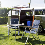 Mesa de camping Campart Travel TA-0831 – 80 x 60 cm – Altura ajustable