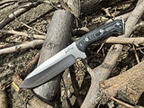 JEO-TEC Nº39 - Nuevo CELTIBERO - Cuchillo Supervivencia Caza Monte bushcraft Camping Outdoor Campo - Funda de Piel con pedernal y Piedra afilar incluidos - Acero MOVA 58 - Fabricado en España