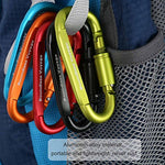 Boundless Voyage Ultra-Light Locking Carabiner Aleación De Aluminio Tipo D Hebilla Colgante Quikdraw Camping Senderismo Gancho Accesorios Herramienta Equipo