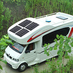Placa Solar 12V y 50W monocristalino para batería de automóvil, camper, camper, barco, baterías de 12V (50)