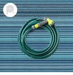 FH Home - Alfombra de Suelo de plástico Reciclado para Interiores y Exteriores, Ideal para la Playa, Camping, Viajes de Camping, picnics - Ligera - Plegable - Havana - Turquoise (270 cm x 360 cm)