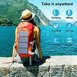 Cargador Solar de 25000mAh con 4 Paneles solares y 2 Puertos, Cargador de teléfono portátil para Acampar al Aire Libre Compatible con teléfonos Inteligentes y Tablets