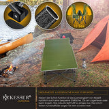 KESSER® Cama plegable plegable para camping con bolsa de transporte + bolsillo lateral de 190 x 67 x 35 cm hasta 250 kg, tubo de metal 600D, tela Oxford estable, portátil, viaje cómodo