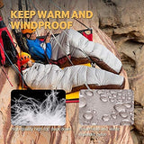 Naturehike Snowbird Saco de Dormir Momia Invierno Engrosamiento al Aire Libre Camping Ultraligero Plumón de Pato Saco de Dormir (Marrón 560G)