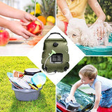 ASANMU Bolsa de Ducha Solar, 20L Bolsa de Ducha para Acampar Bolsa de Ducha Portatil Calentar Solares Bolsa de Ducha Al Aire Libre para Agua Ducha de Camping para Jardín/Acampada/Senderismo y Escalada